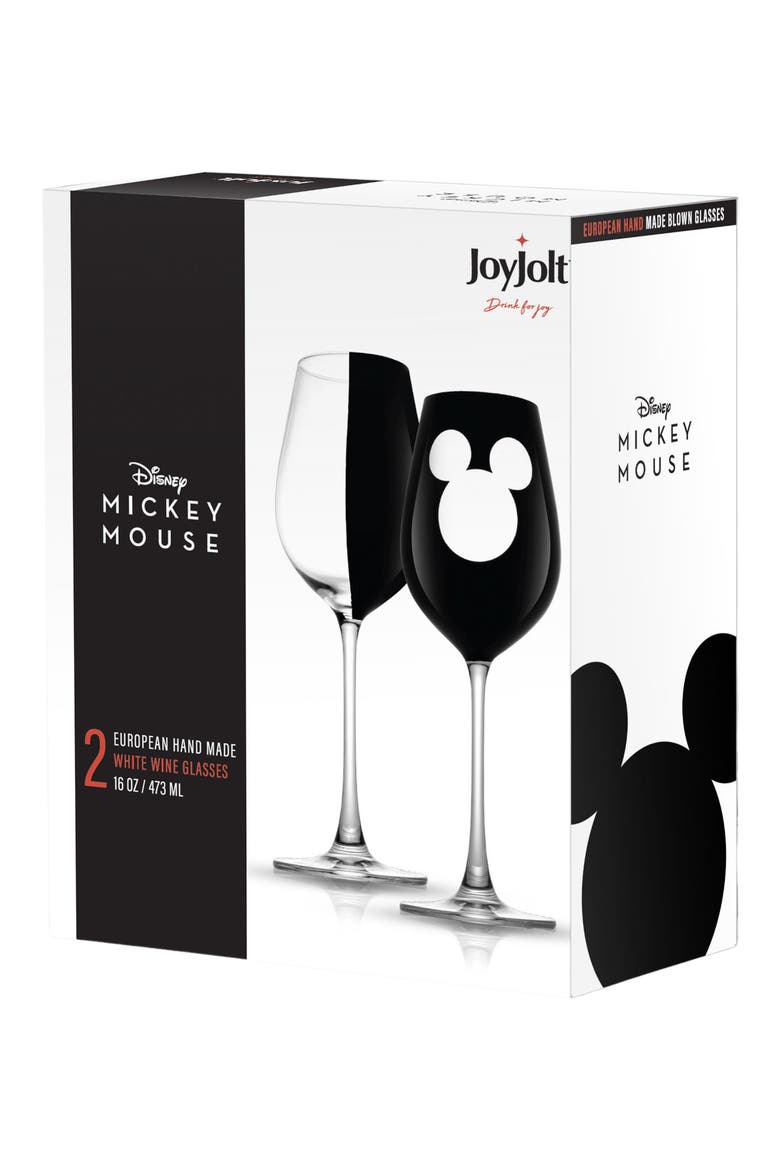 Set of 2 Disney® White Wine Glass, Alternate, color, NO COLOR