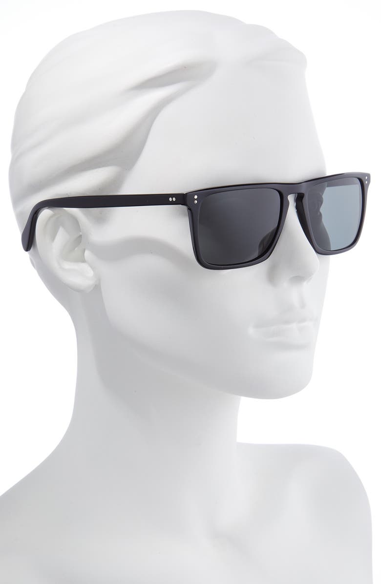 Oliver Peoples Bernardo 56mm Polarized Square Sunglasses, Alternate, color,