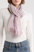 La Fiorentina Stripe Linen Scarf
