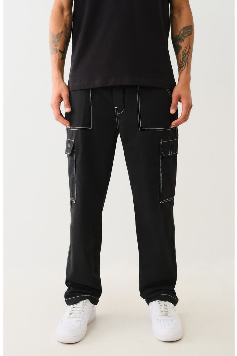 Bobby Baggy Cargo Pants, Main, color, JET BLACK
