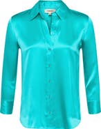 L'AGENCE Dani Silk Charmeuse Blouse