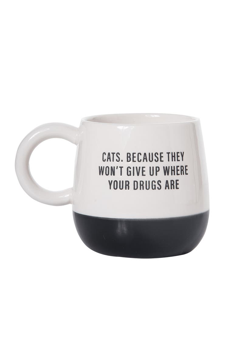 Cats Mug Ceramic White, Main, color, White