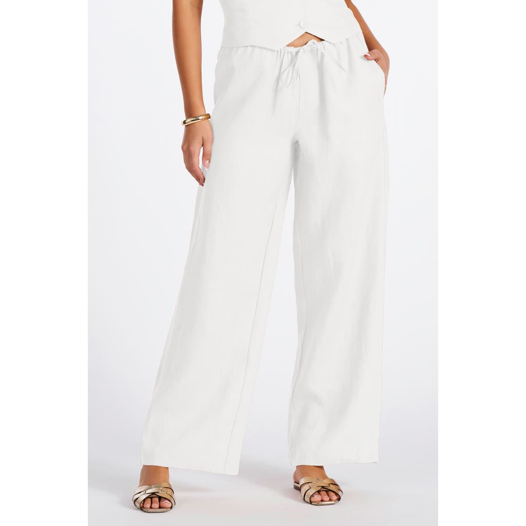 Bishop + Young Positano Drawstring Pant In White