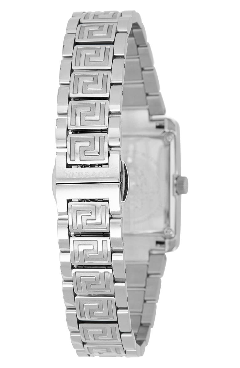 Versace Tonneau Bracelet Watch, 23mm x 33mm, Alternate, color, Stainless Steel