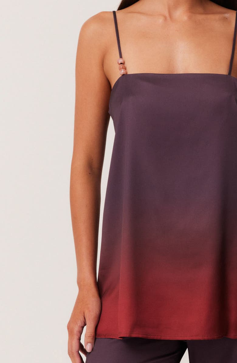 SNDYS Amaya Long Line Ombré Top, Alternate, color, Plum Ombre