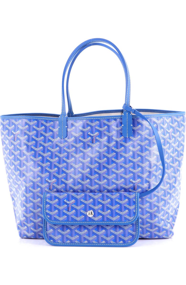 Pre-Owned Goyard Saint Louis Tote Coated Canvas PM, Alternate, color, Blue