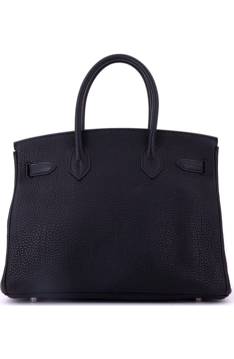 Pre-Owned Hermes Birkin Handbag Black Togo with Palladium Hardware 30, Alternate, color, Noir
