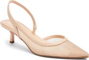 Open Edit Corina Half d'Orsay Kitten Heel Slingback Pump