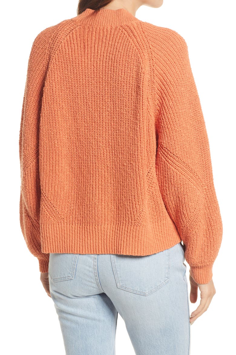 Eastdale Tie Front Cardigan Sweater, Alternate, color, PALE SUNSET
