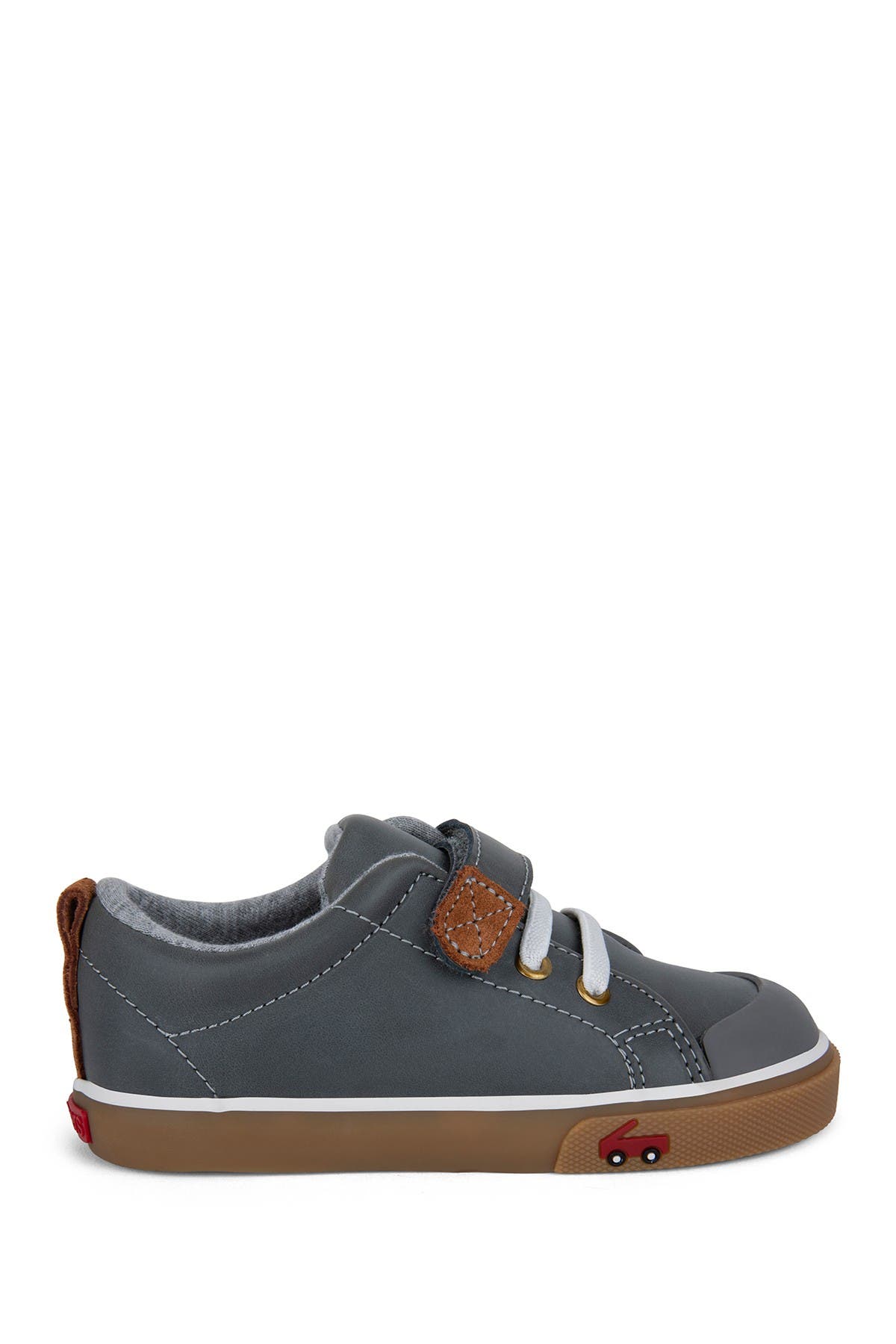 Stevie II Sneaker, Alternate, color, GRAY LEATHER