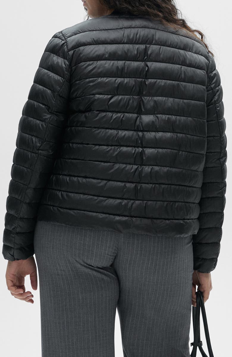 MANGO Water Repellent Quilted Coat, Alternate, color, 