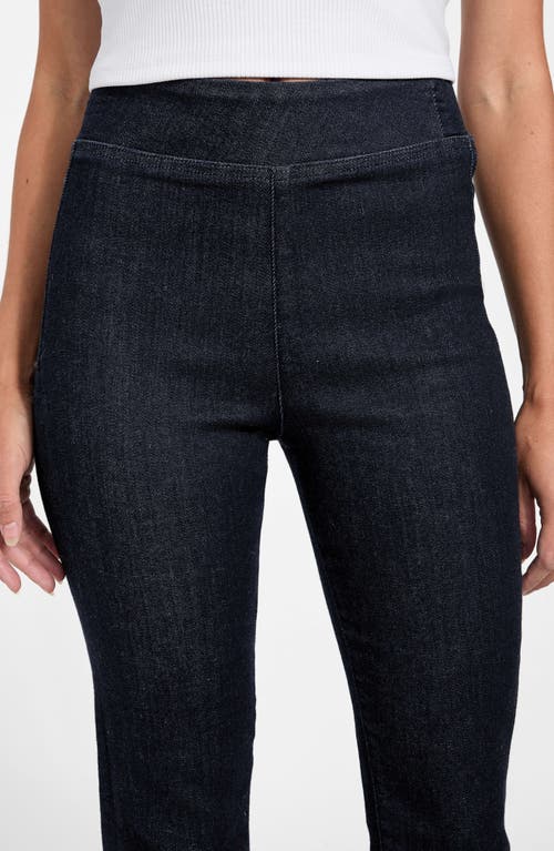 Guess High Waist Pull-on Baby Bootcut Jeans In Blue