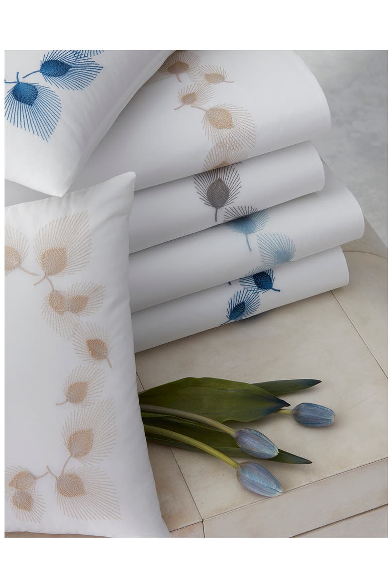 Feather Flat Sheet, Alternate, color, PLATINUM