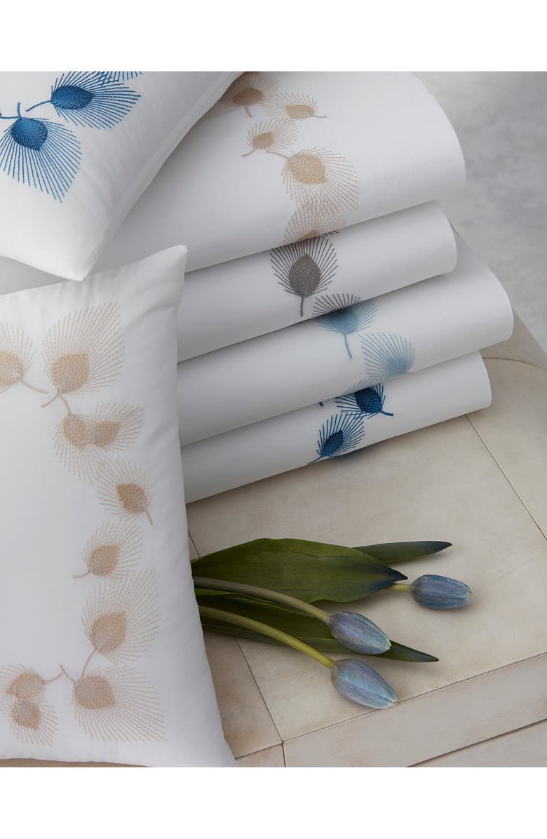 Matouk Feather Sham, Alternate, color, Platinum