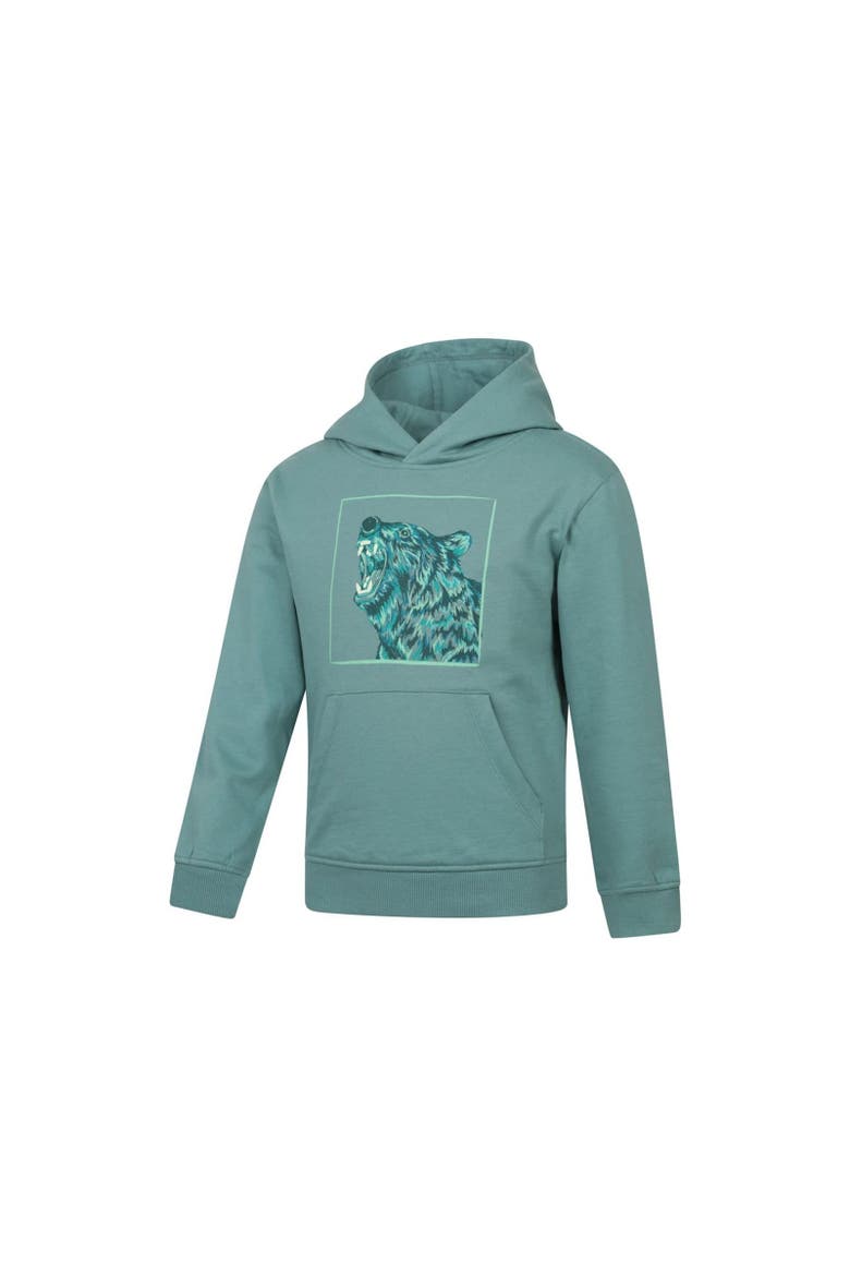 Childrens/Kids Bear Glow In The Dark Hoodie, Alternate, color, Light Blue