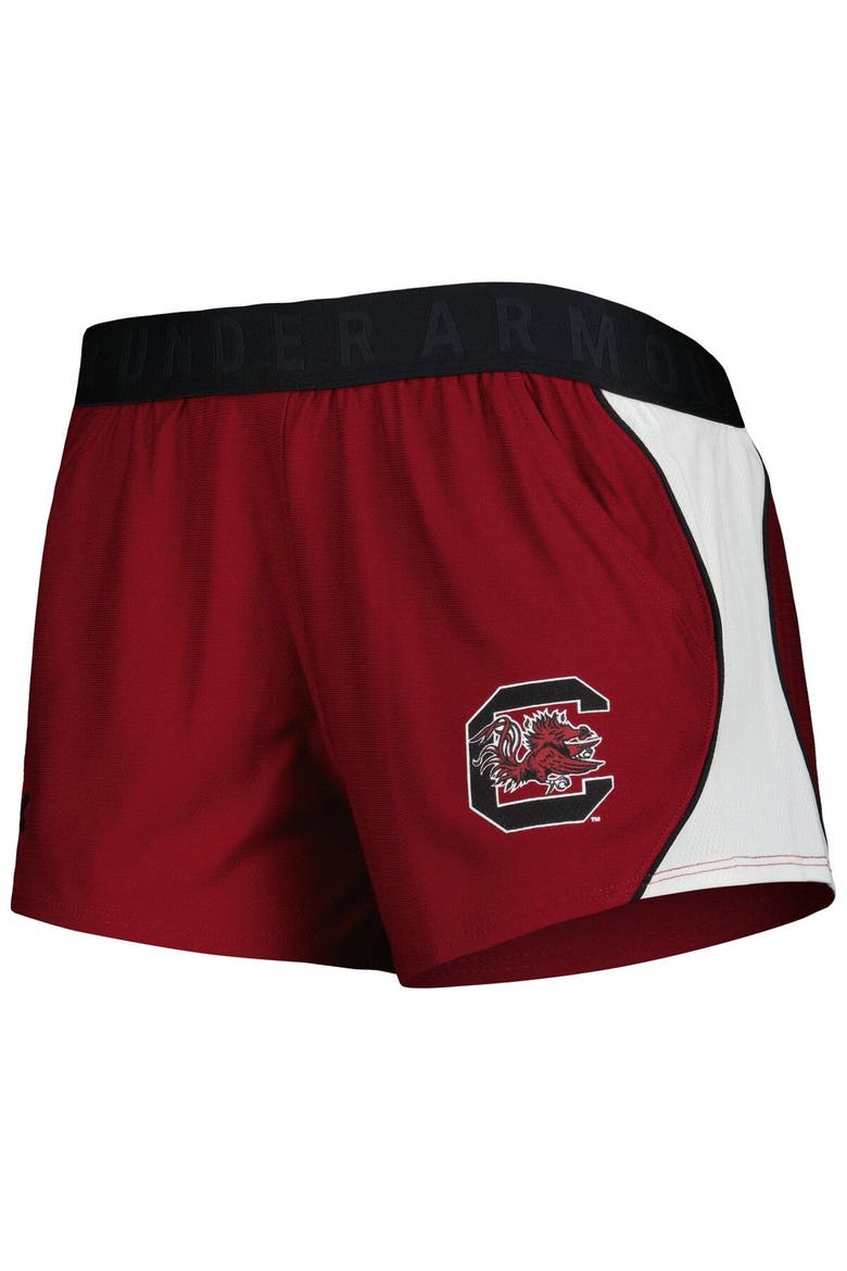 Women's Under Armour Garnet/Black South Carolina Gamecocks Game Day Tech Mesh Performance Shorts, Alternate, color, Garnet