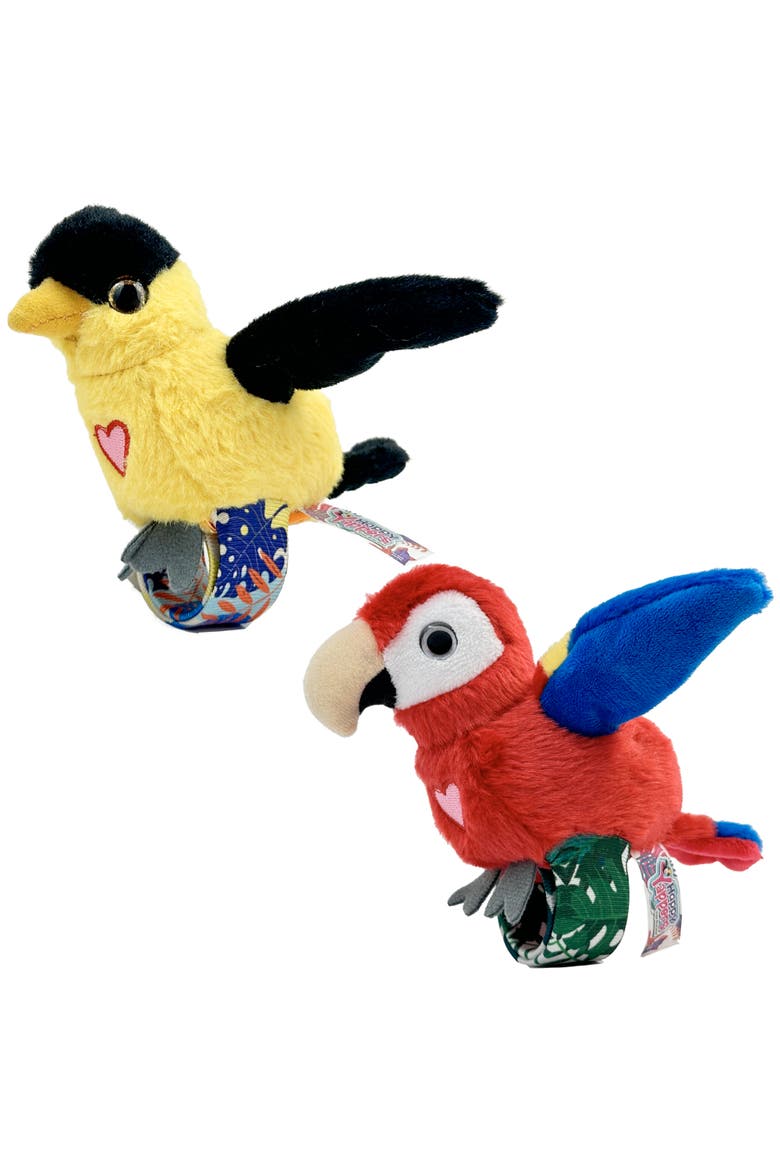 Oriole and Parrot Interactive Plush Toy, Main, color, Multicolored