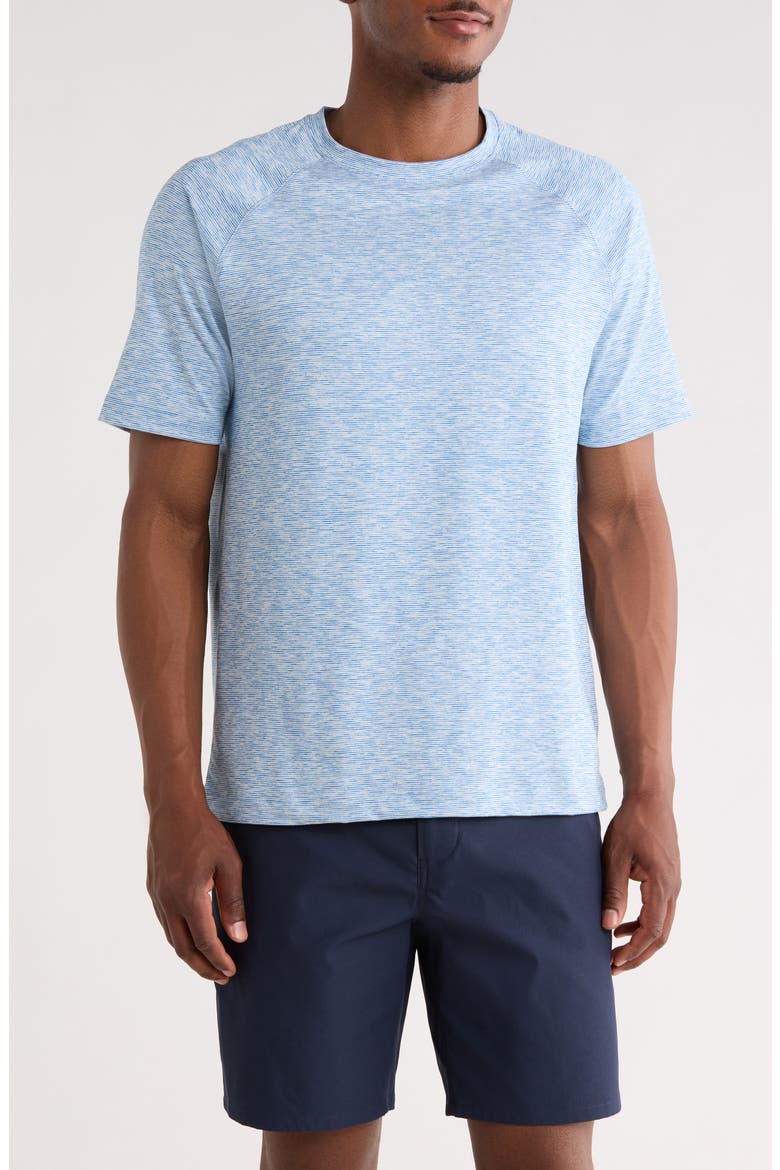 Performance Mini Stripe Raglan T-Shirt, Main, color, BLUE