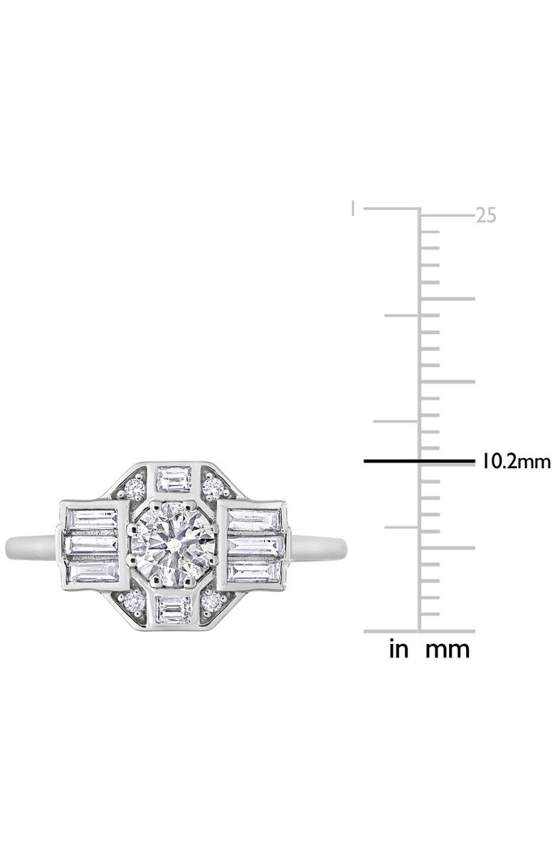 Julianna B. 3/4 CTTW Diamond Cluster Ring 14k White Gold, Alternate, color,