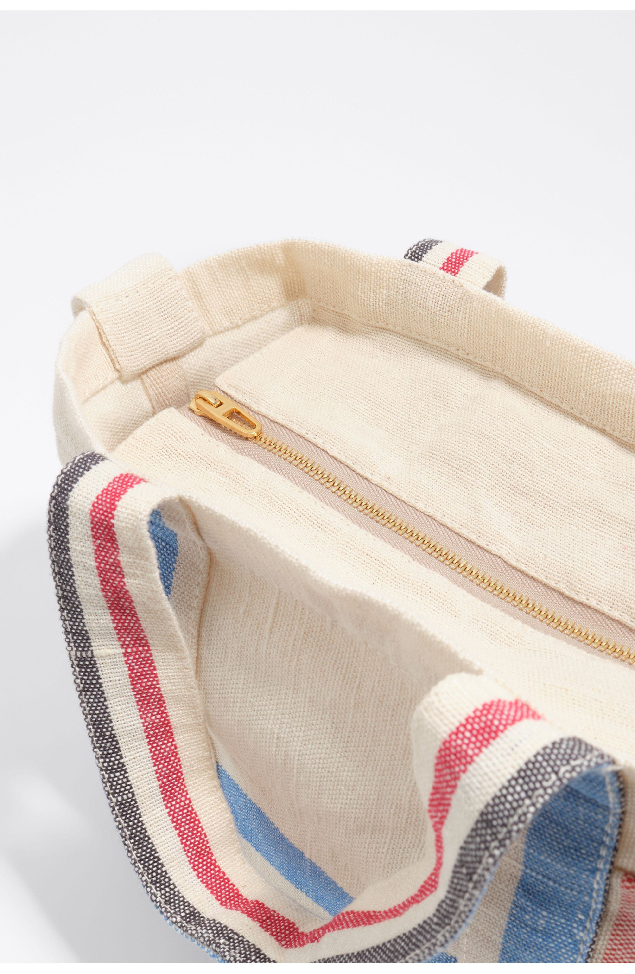 Bimba y Lola Mini Linen Crossbody Bag, Alternate, color, 