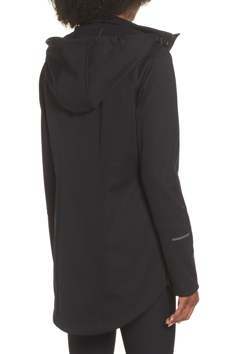 Zella Aero Hooded Soft Shell Training Jacket, Alternate, color,