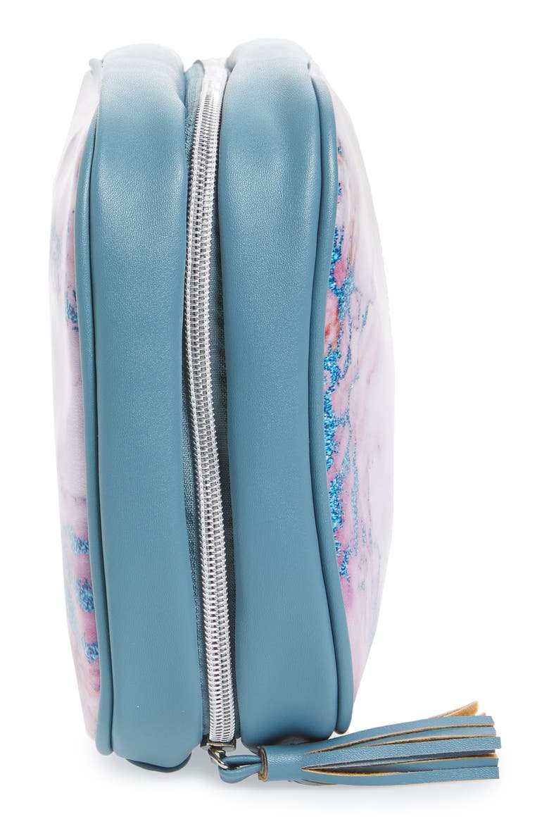 Large Hanging Makeup Bag, Alternate, color, MARBLE