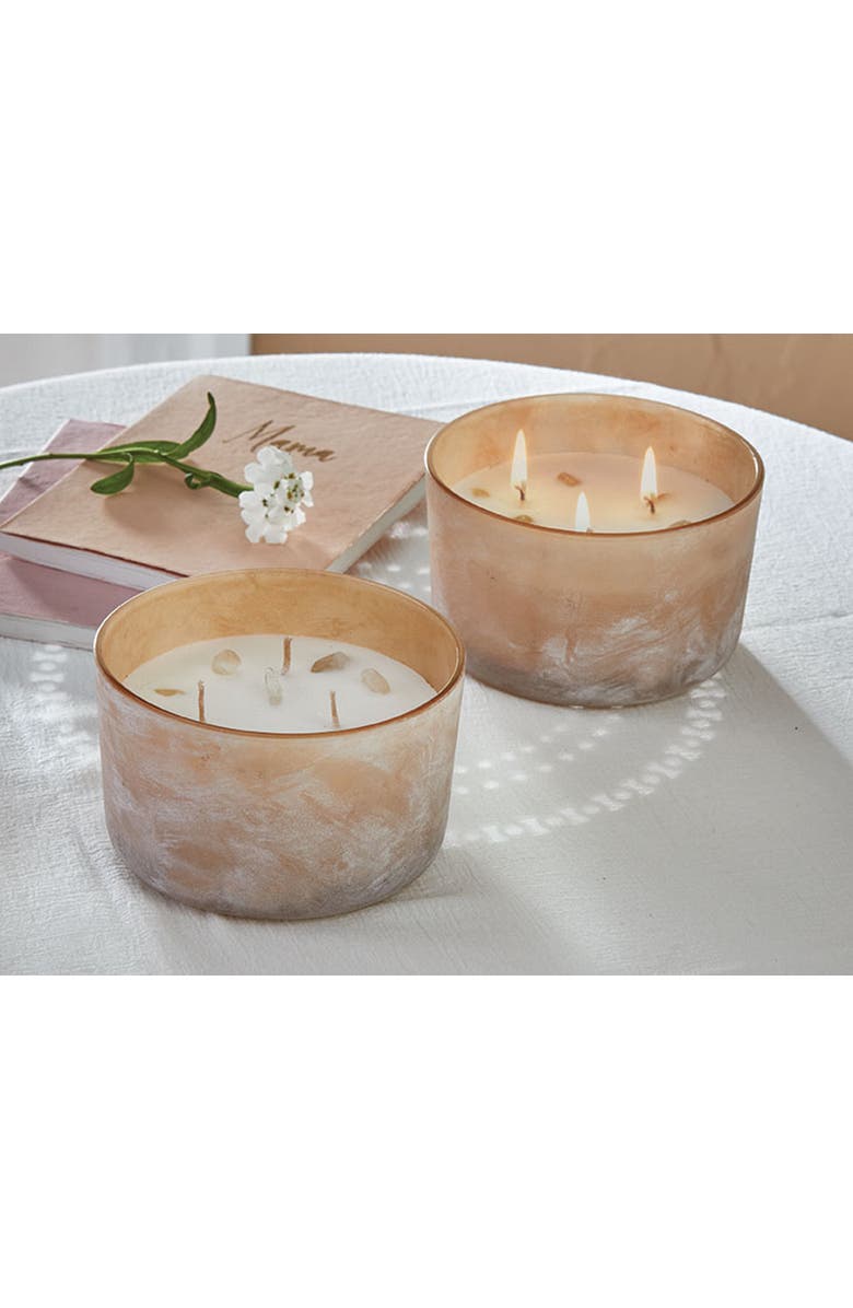 tag Sunrise Lavender Sage Soy Candle Blush Wax Everyday Scent, Alternate, color, Pink