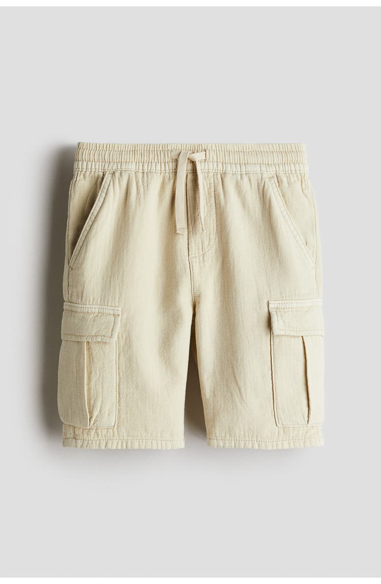 H&M Cargo Shorts, Main, color, Beige