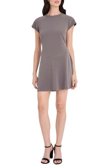 Donna Morgan For Maggy Fit & Flare Minidress In Gray