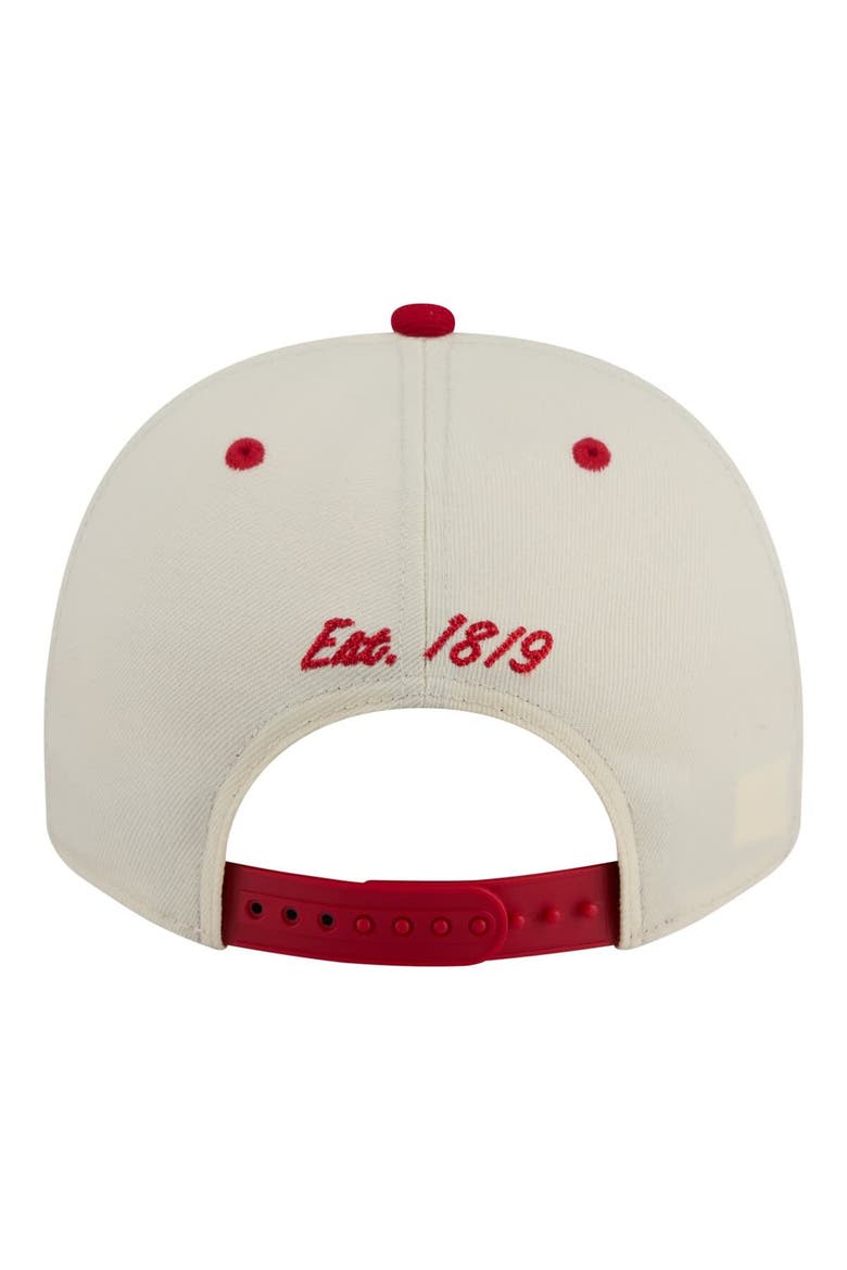 Men's New Era  Cream/Red Cincinnati Bearcats Two-Tone Arched 9FIFTY Snapback Hat, Alternate, color, Cream