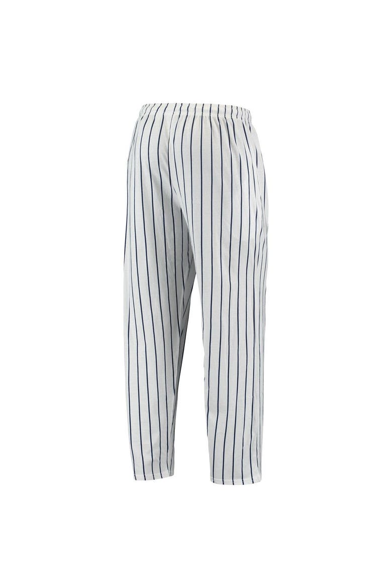 Men's Concepts Sport White/Navy Chicago White Sox Logo Vigor Pinstripe Pants, Alternate, color, White