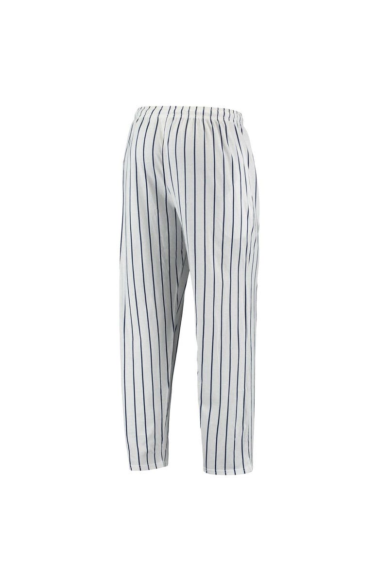 CONCEPTS SPORT Men's Concepts Sport White/Navy Chicago White Sox Logo Vigor Pinstripe Pants, Alternate, color, White