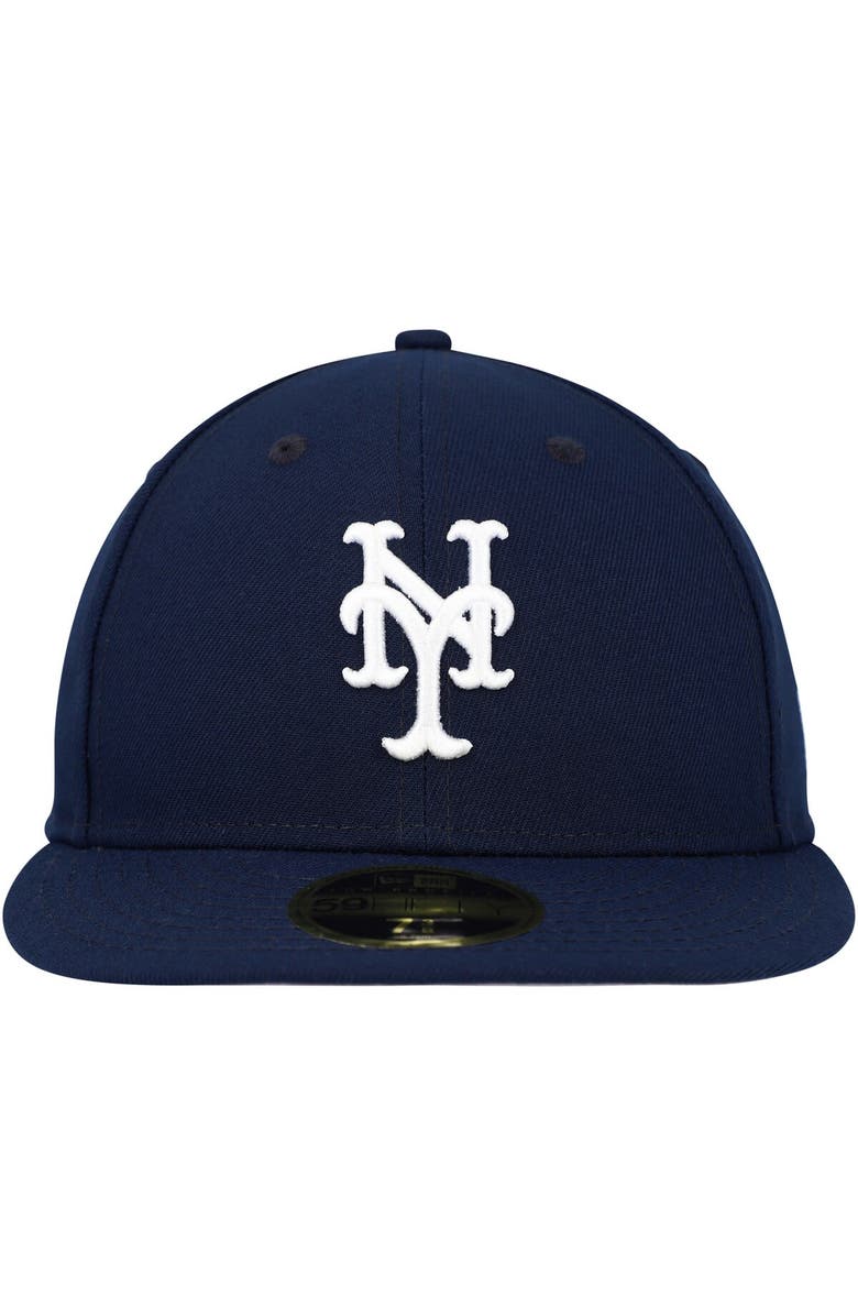 New Era Men's New Era Navy New York Mets Oceanside Low Profile 59FIFTY Fitted Hat, Alternate, color,