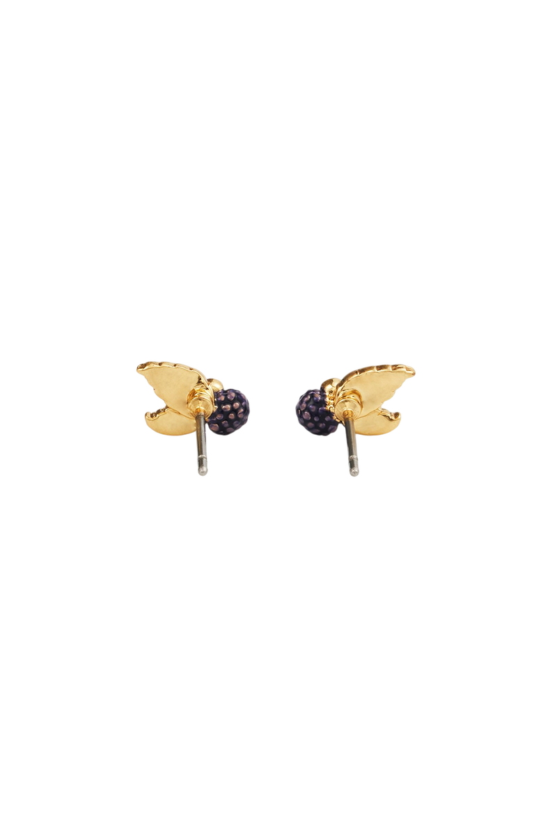 Orla Blackberry Stud Earrings, Alternate, color, Gold