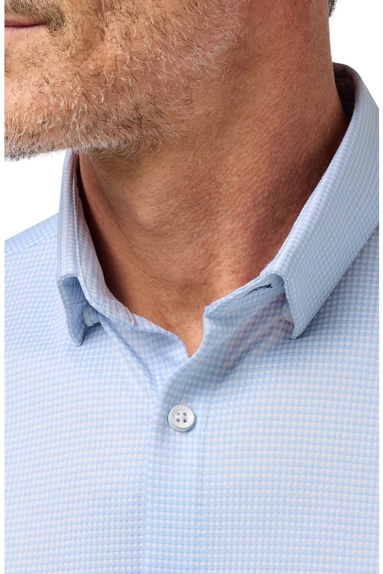 Halyard Short Sleeve Performance Button-Up Shirt, Alternate, color, CLOUD BLUE PETER GINGHAM