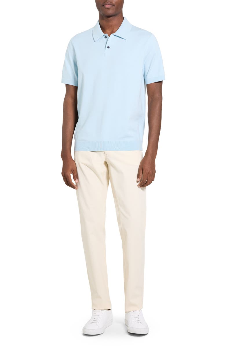 Theory Soris Knit Polo, Alternate, color, Light Ocean Air