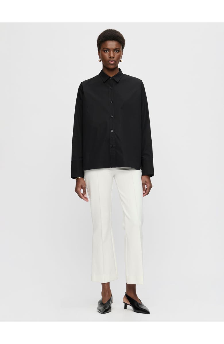 Callas Milano Sirene Milano Print Scarf-back Shirt, Alternate, color, Black