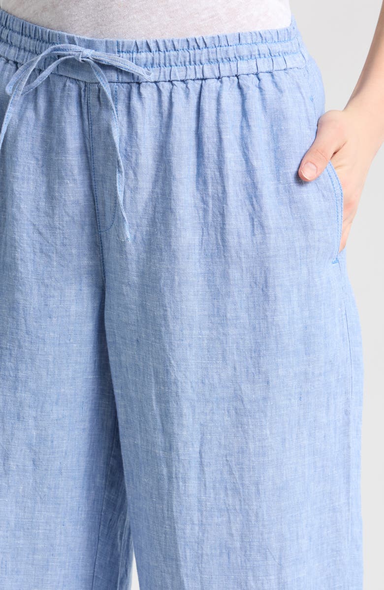 Tommy Bahama Two Palms Easy Linen Drawstring Pants, Alternate, color, Buccaneer Blue