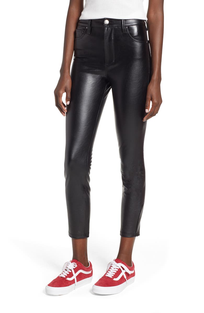 Tinsel High Waist Faux Leather Skinny Pants, Main, color, 