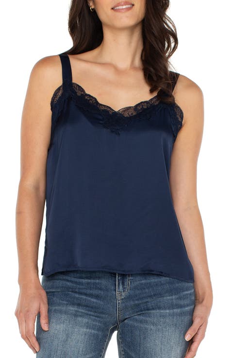 Lace Trim Satin Camisole