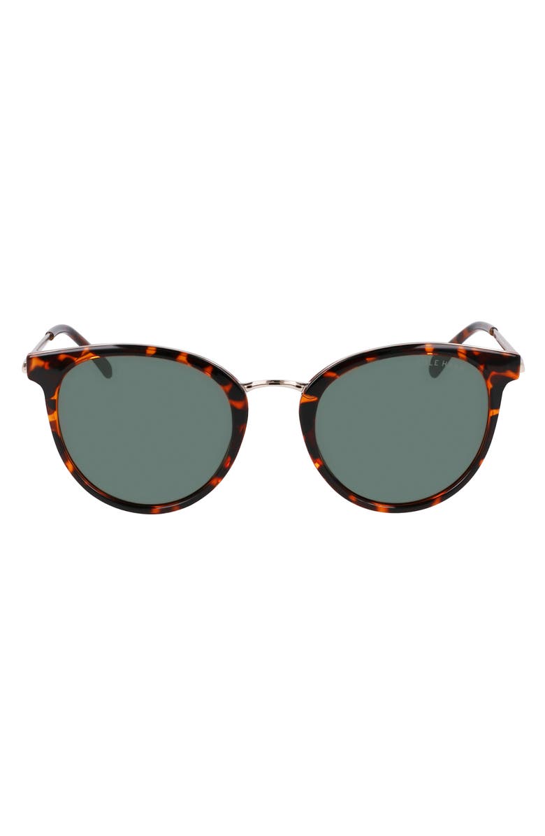 Cole Haan 48mm Oval Sunglasses, Main, color, Tortoise