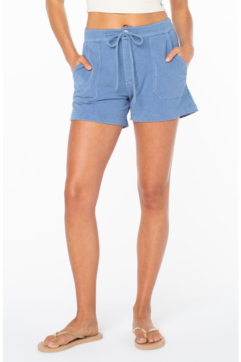 Dawn Light Drawstring Shorts, Main, color, BLUE HORIZON