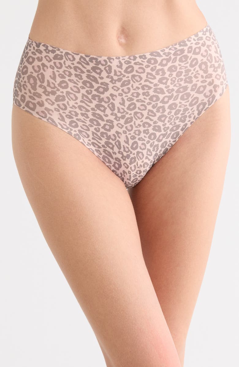 Chantelle Lingerie Soft Stretch High Cut Briefs, Main, color, Bronzed Leo