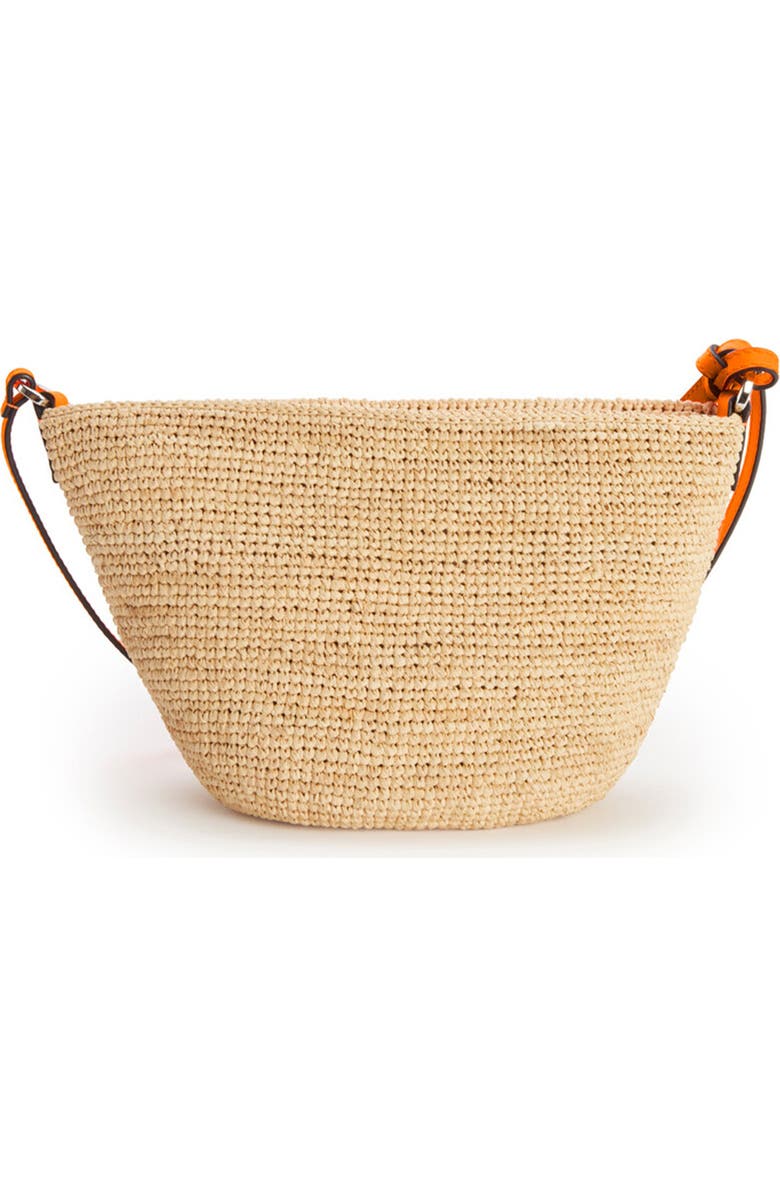 Loewe Paula's Ibiza Pochette Raffia & Leather Shoulder Bag, Alternate, color,