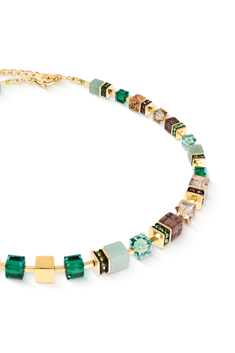 GeoCUBE® Precious Statement Necklace Emerald Garden, Alternate, color, Emerald Garden