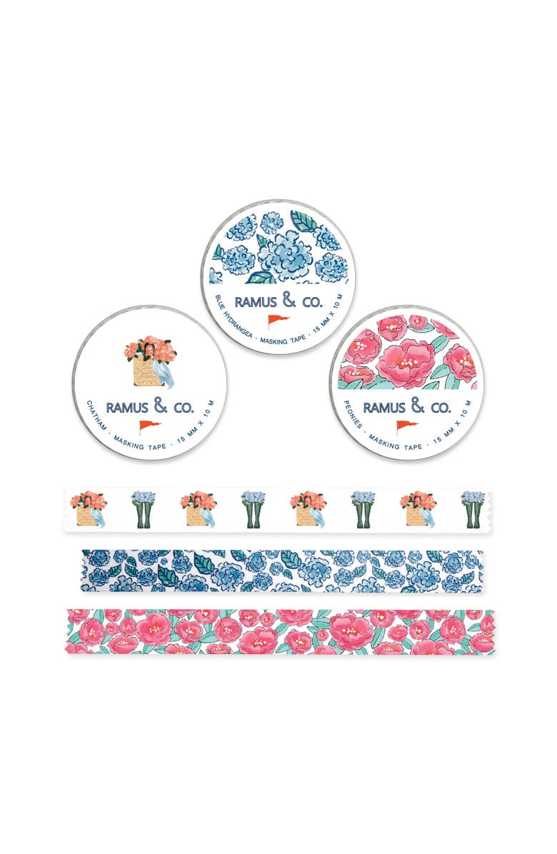 Ramus & Co Illustrated Masking Tape - 3ct Rolls, Assorted Rolls, Main, color, Multi-Pack