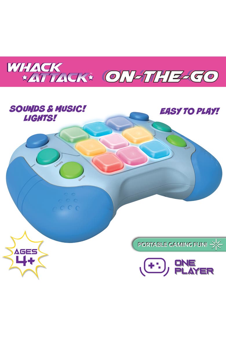 Whack Attack On the Go 5 in 1 Reflex & Memory Game, Alternate, color, Multicolored
