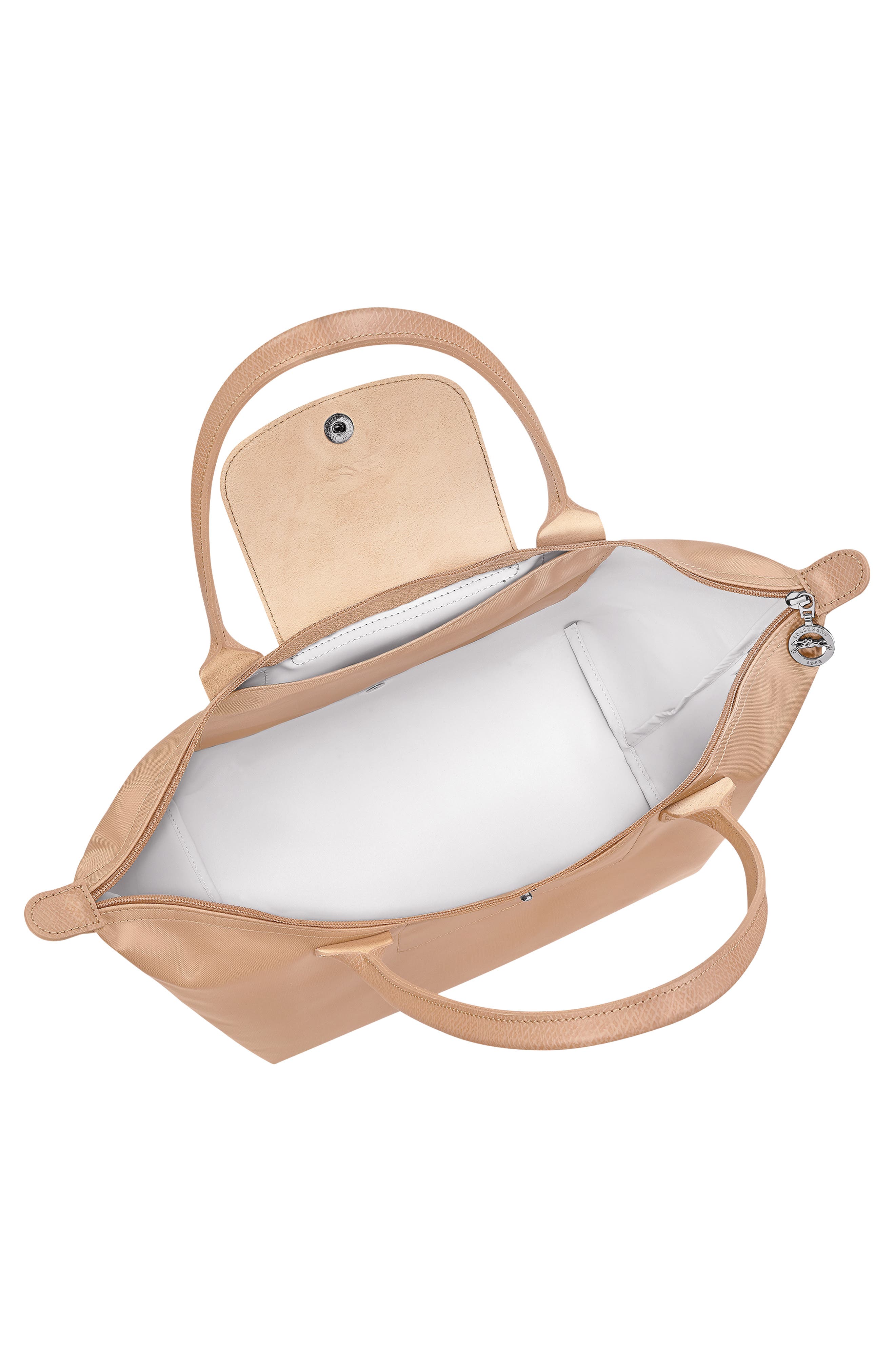 Medium Le Pliage One Nylon Shoulder Tote, Alternate, color, BEIGE