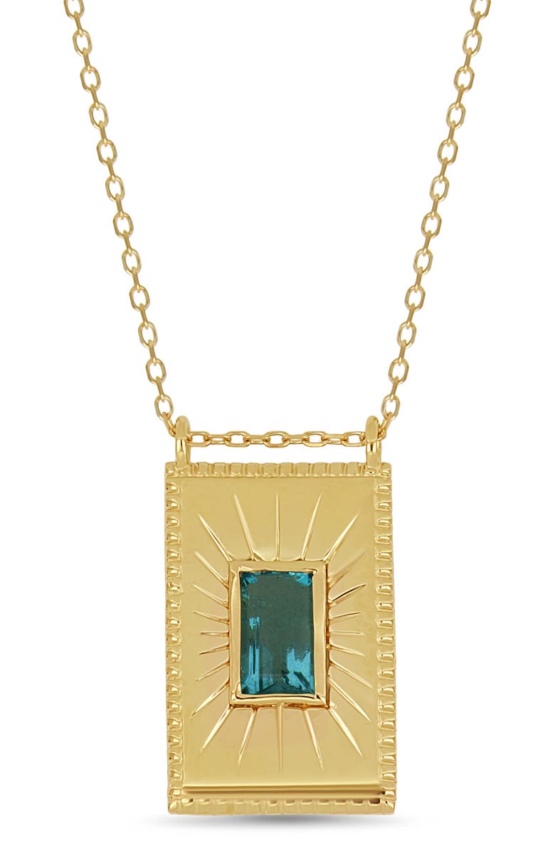 Bony Levy 14K Yellow Gold Paraiba Topaz Pendant Necklace, Alternate, color, 14K Yellow Gold
