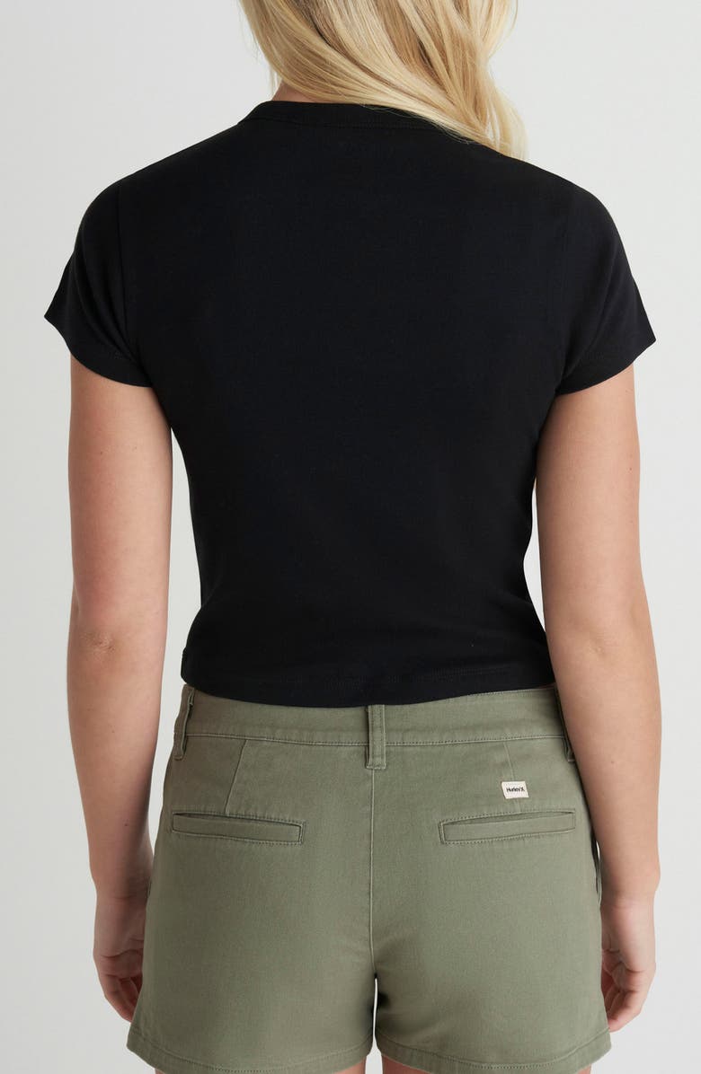 Hurley Ashbury Baby Tee, Alternate, color, Black